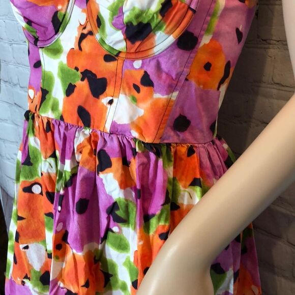 Moda International Colorful Mod Lowcut Sundress 4 - Picture 6 of 16